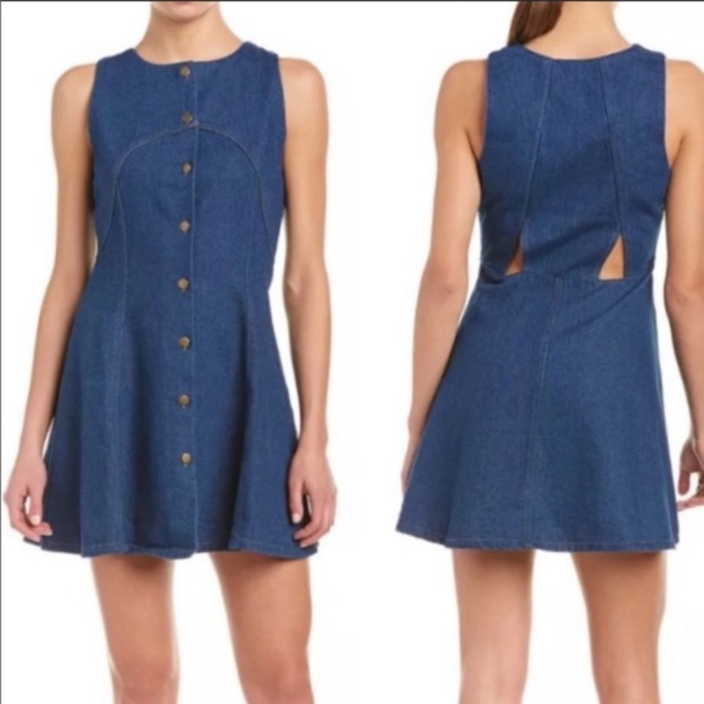 Sleeveless Denim Dress